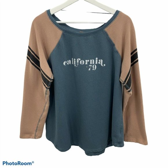 Free People College Dreamin’ Pullover Sweatshirt S - Picture 2 of 8